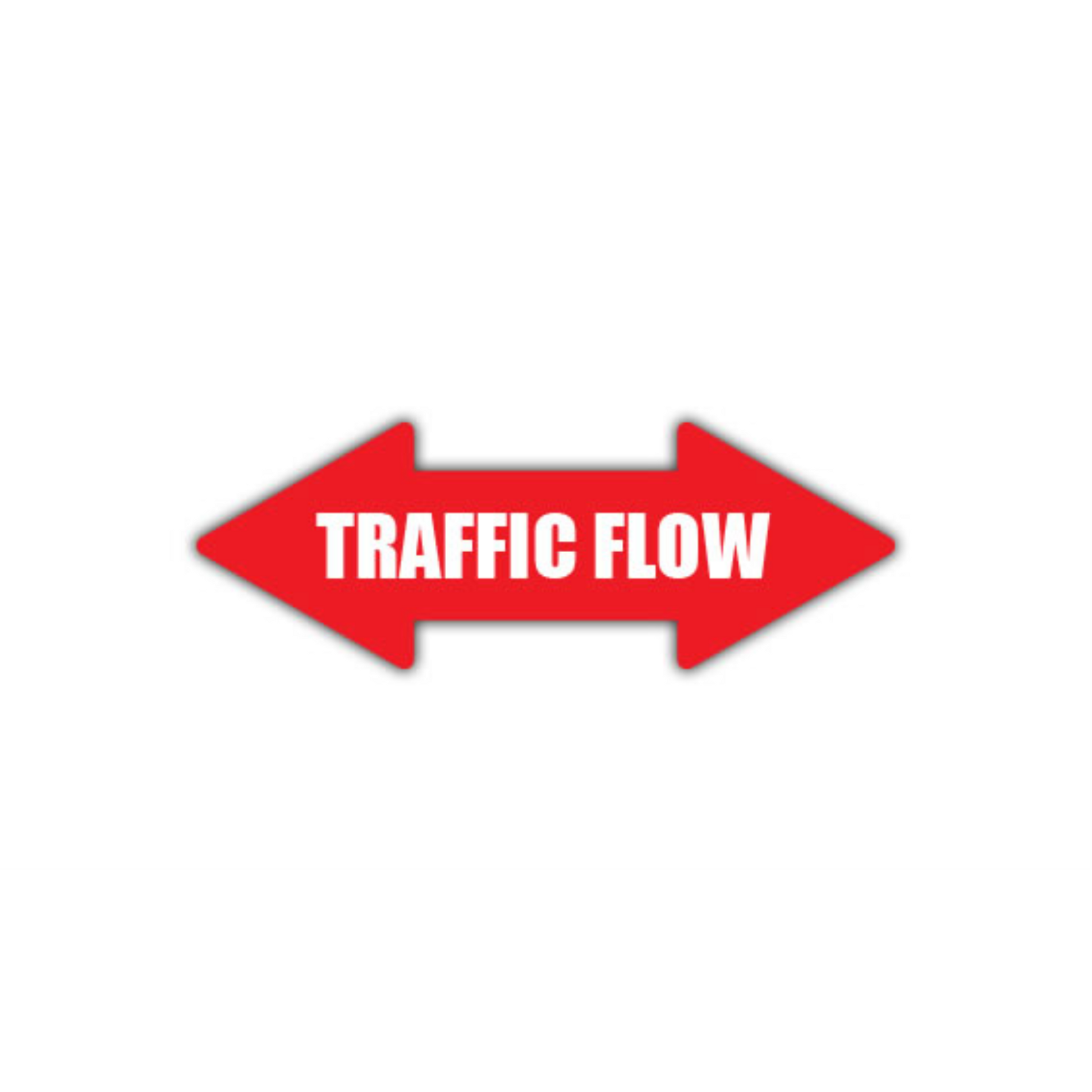 24" x 8" ARROW SIGNS -  Arrow Sign - Traffic Flow (Double Arrow) - LS-SIGN 192 #0457 -UEN