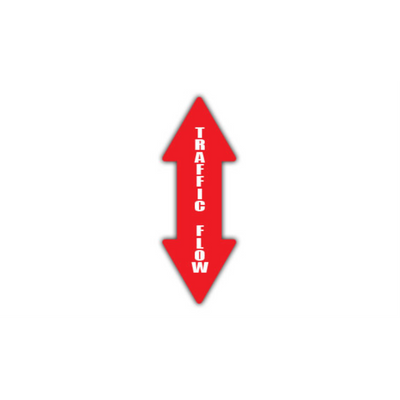 12" x 4" ARROW SIGNS - Arrow Sign - Traffic Flow (Double Arrow) - LS-SIGN 48 #0456UP -UEN