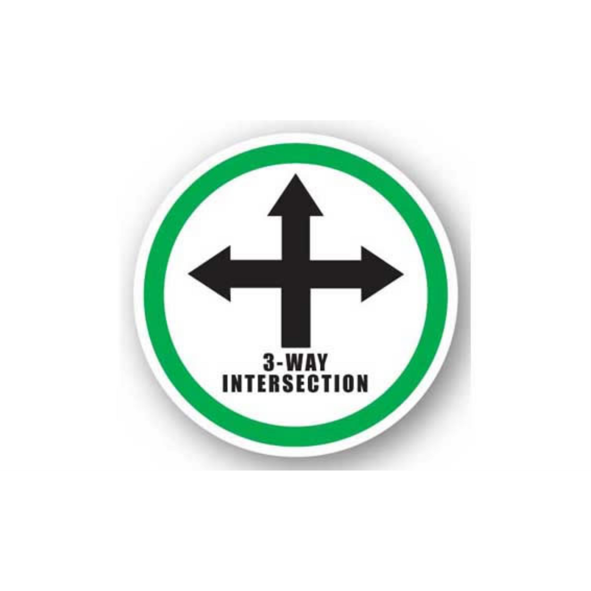 17" CIRCLE SIGNS - Circle Sign - 3-Way Intersection - DSV-SIGN 289 #6029 -UEN