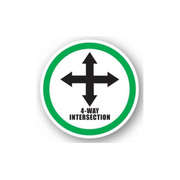 32" CIRCLE SIGNS -  Circle Sign - 4-Way Intersection - LS-SIGN 1024 #0300 -UEN