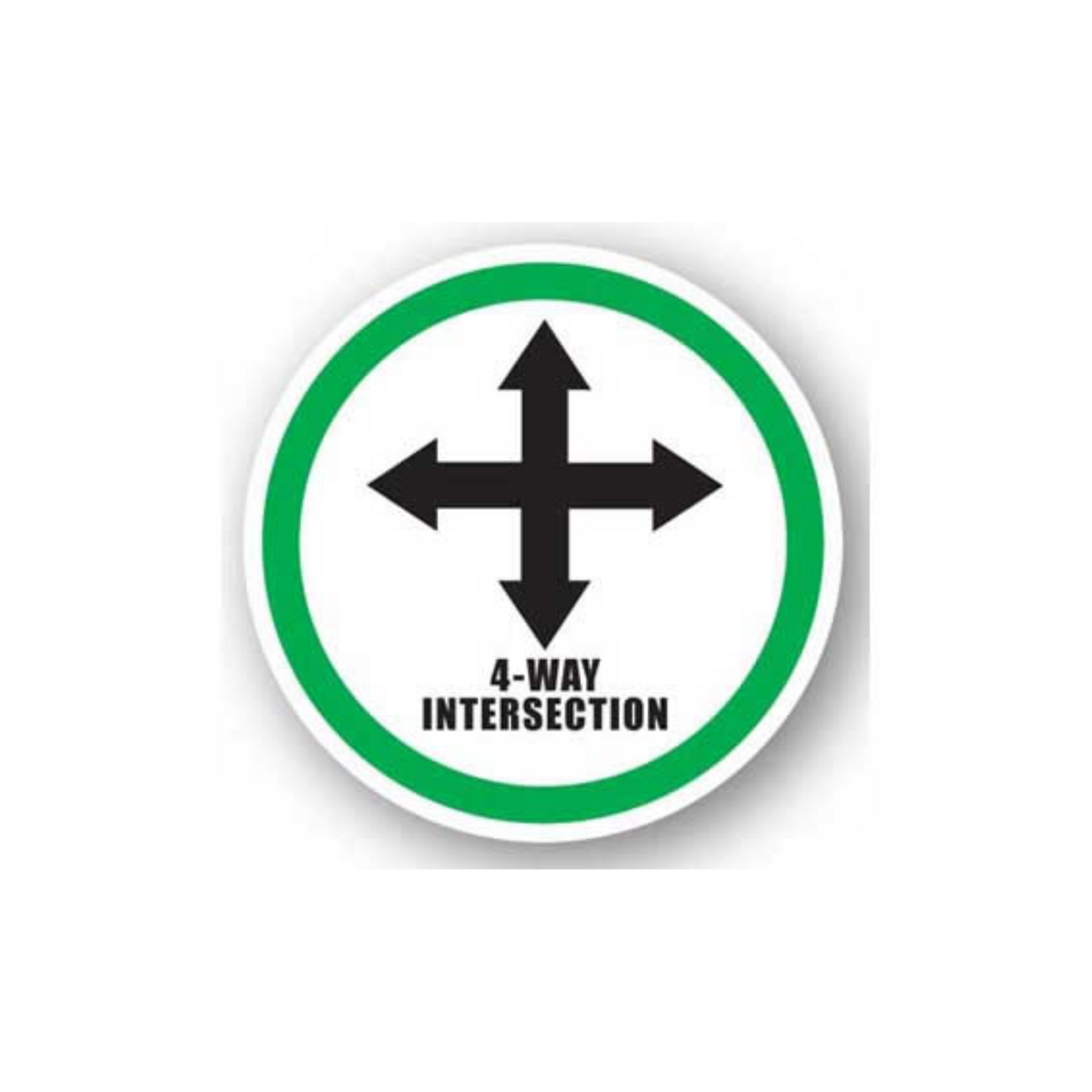 17" CIRCLE SIGNS -  Circle Sign - 4-Way Intersection - DSV-SIGN 289 #6030 -UEN