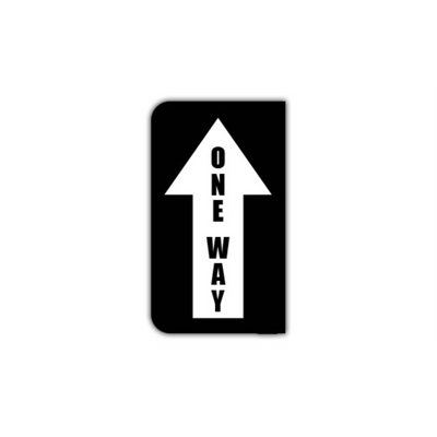 14" x 24" HALF SIGNS - Half Sign - One Way (Right) - DSV-SIGN 336 #0598RIGHT -UEN