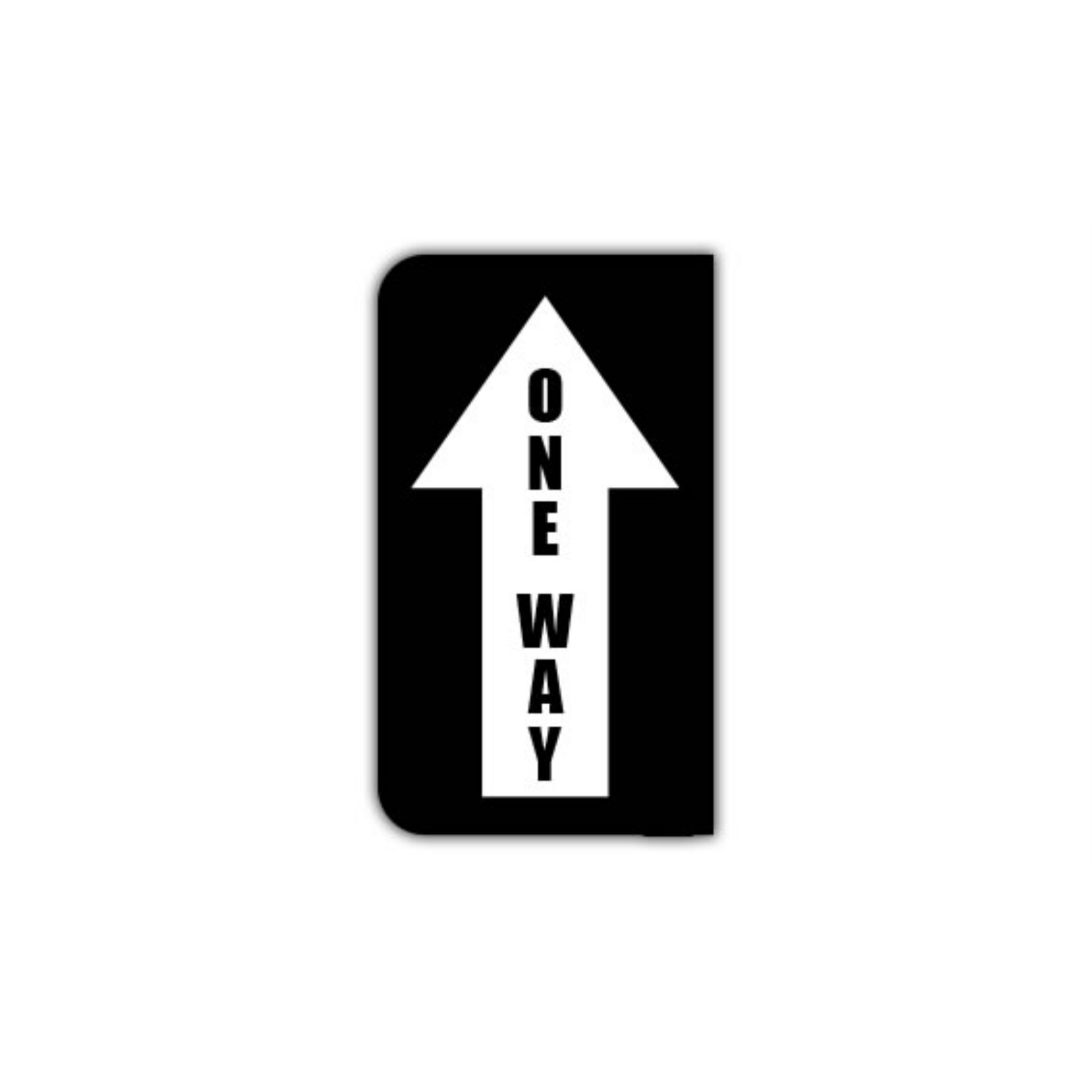 17" x 30" HALF SIGNS - Half Sign - One Way (Right) - DSV-SIGN 510 #0599RIGHT -UEN