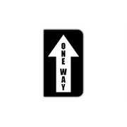 14" x 24" HALF SIGNS -  Half Sign - One Way (Left) - LS-SIGN 336 #0598LEFT -UEN