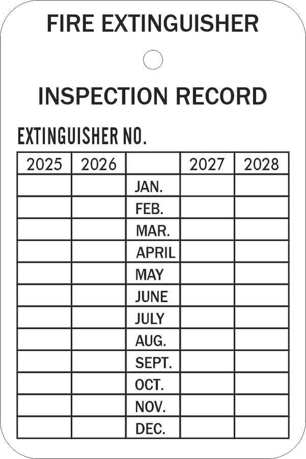 FIRE EXTINGUISHER INSPECTION RECORD