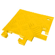 Cable Protector - Fastlane - 1-Ch - .5" - 90 Degree Left Turn - L-Conn - Yellow - 4 - 200 Lb Load - FL90LT1X1.5-Y