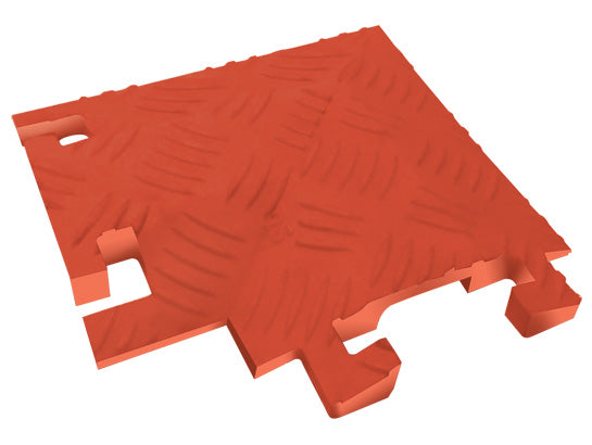 Cable Protector - Fastlane - 1-Ch - 1" - 90 Degree Left Turn - L-Conn - Orange - 4 - 200 Lb Load - FL90LT1X4-O