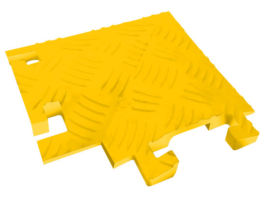 Cable Protector - Fastlane - 1-Ch - .5" - 90 Degree Right Turn - L-Conn - Yellow - 4 - 200 Lb Load - FL90RT1X1.5-Y