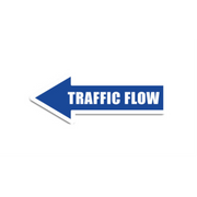 34" x 12" ARROW SIGNS -  Arrow Sign - Traffic Flow - LS-SIGN 408 #0443LEFT -UEN