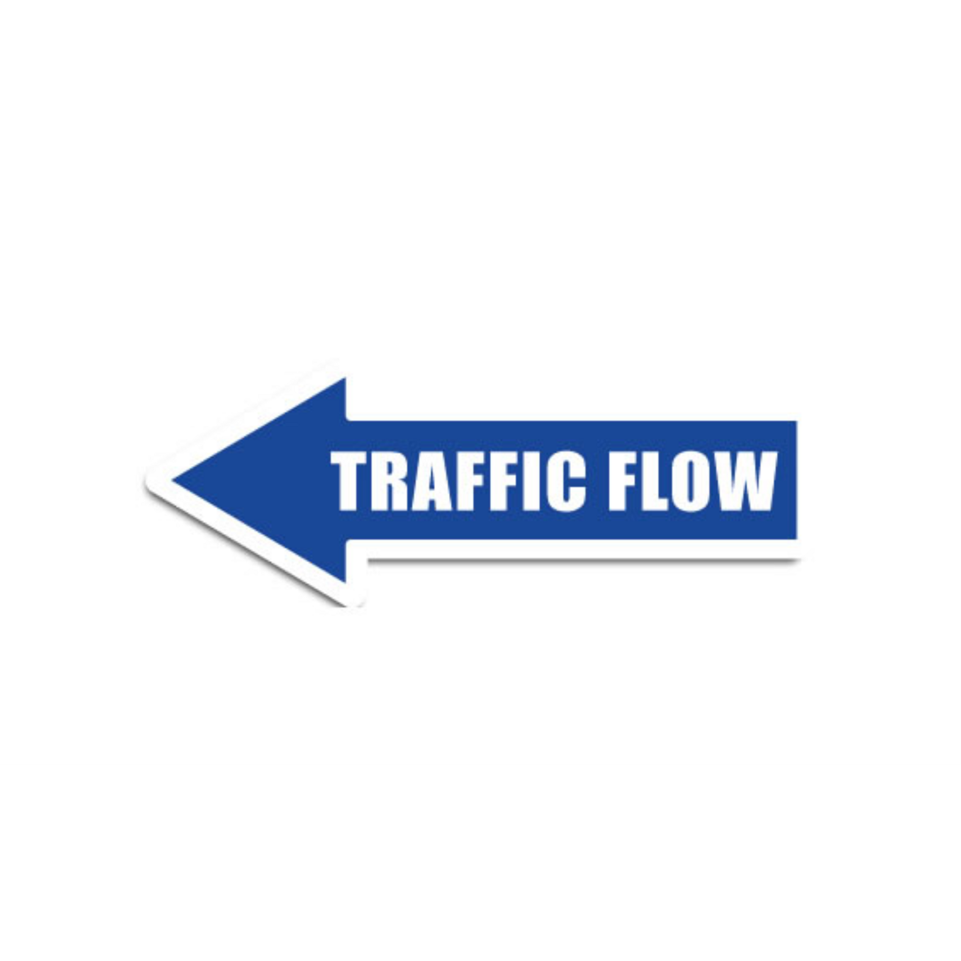 24" x 8" ARROW SIGNS - Arrow Sign - Traffic Flow - LS-SIGN 192 #0442LEFT -UEN