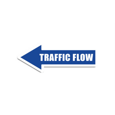 24" x 8" ARROW SIGNS - Arrow Sign - Traffic Flow - LS-SIGN 192 #0442LEFT -UEN
