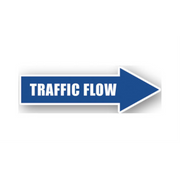 24" x 8" ARROW SIGNS -  Arrow Sign - Traffic Flow - LS-SIGN 192 #0442RIGHT -UEN