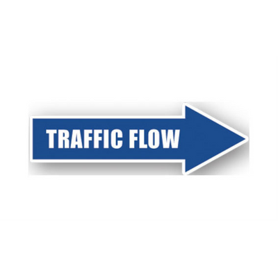 24" x 8" ARROW SIGNS - Arrow Sign - Traffic Flow - LS-SIGN 192 #0442RIGHT -UEN