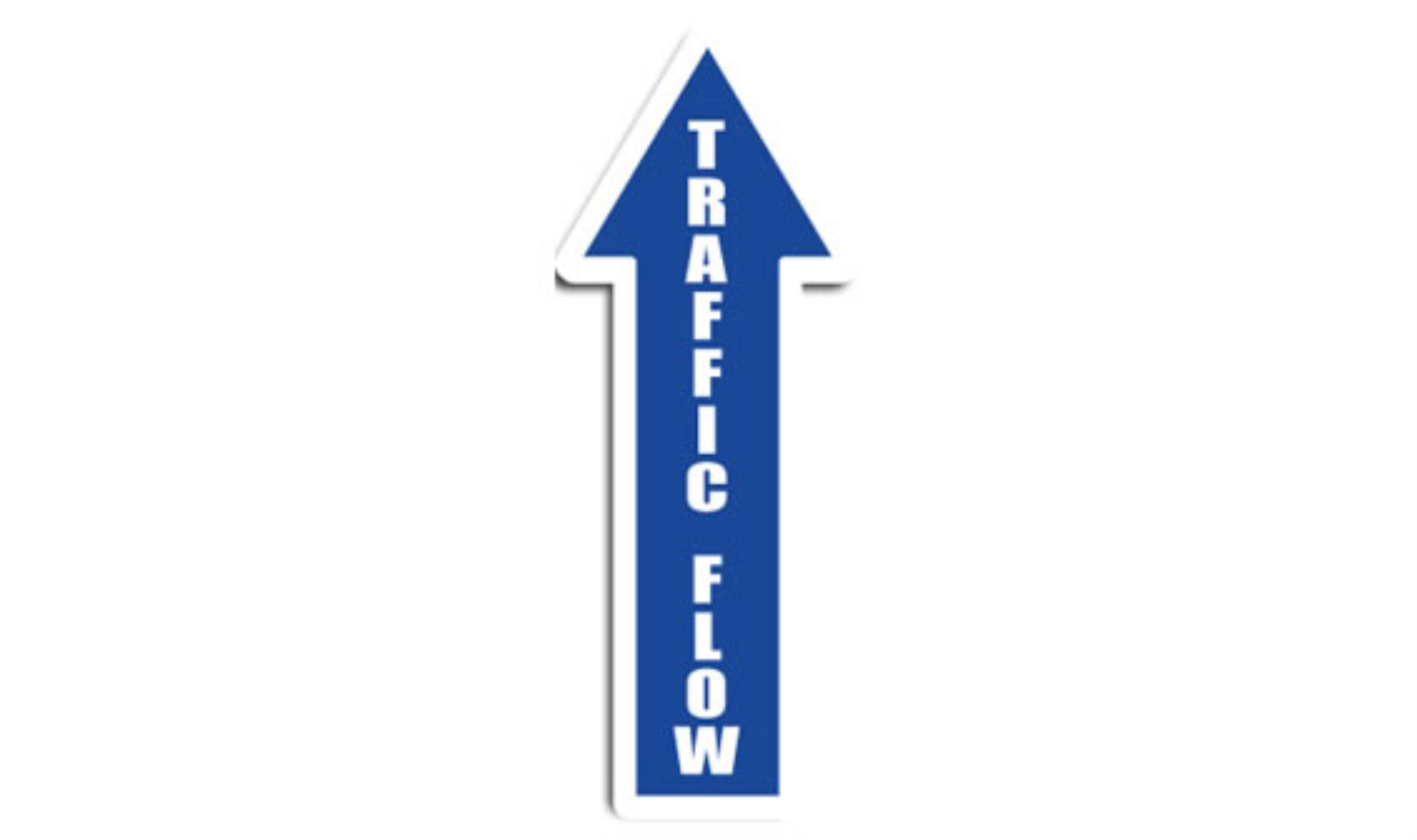 12" x 4" ARROW SIGNS -  Arrow Sign - Traffic Flow - DSV-SIGN 48 #0441UP -UEN