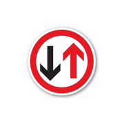 24" CIRCLE SIGNS -  Circle Sign - Arrows Up&Down - LS-SIGN 576 #1744 -UEN