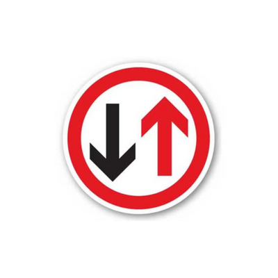 24" CIRCLE SIGNS - Circle Sign - Arrows Up&Down - LS-SIGN 576 #1744 -UEN