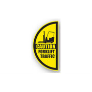 12" x 24" HALF SIGNS -  Half Sign - Caution Forklift Traffic (Right) - LS-SIGN 288 #0614RIGHT -UEN