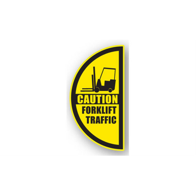 7" x 12" HALF SIGNS -  Half Sign - Stop (With Arrow) (Right) - LS-SIGN 84 #0605RIGHT -UEN