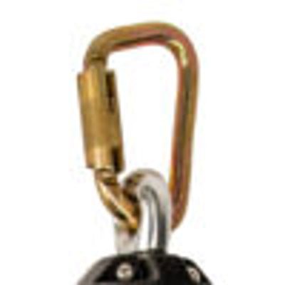 Safewaze Latitude HD 11' Cable Single Leg SRL: Carabiner, Snap hook - FS-FSP1211-G