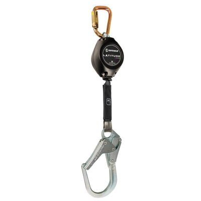 Safewaze Latitude HD 7' Single Web SRL: Carabiner, Rebar Hook - FS-FSP1407-W-RBH