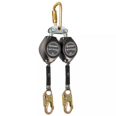 Safewaze Latitude HD 7' Dual Web SRL: FS-EX313, Carabiner, Snap Hooks - FS-FSP14075-W