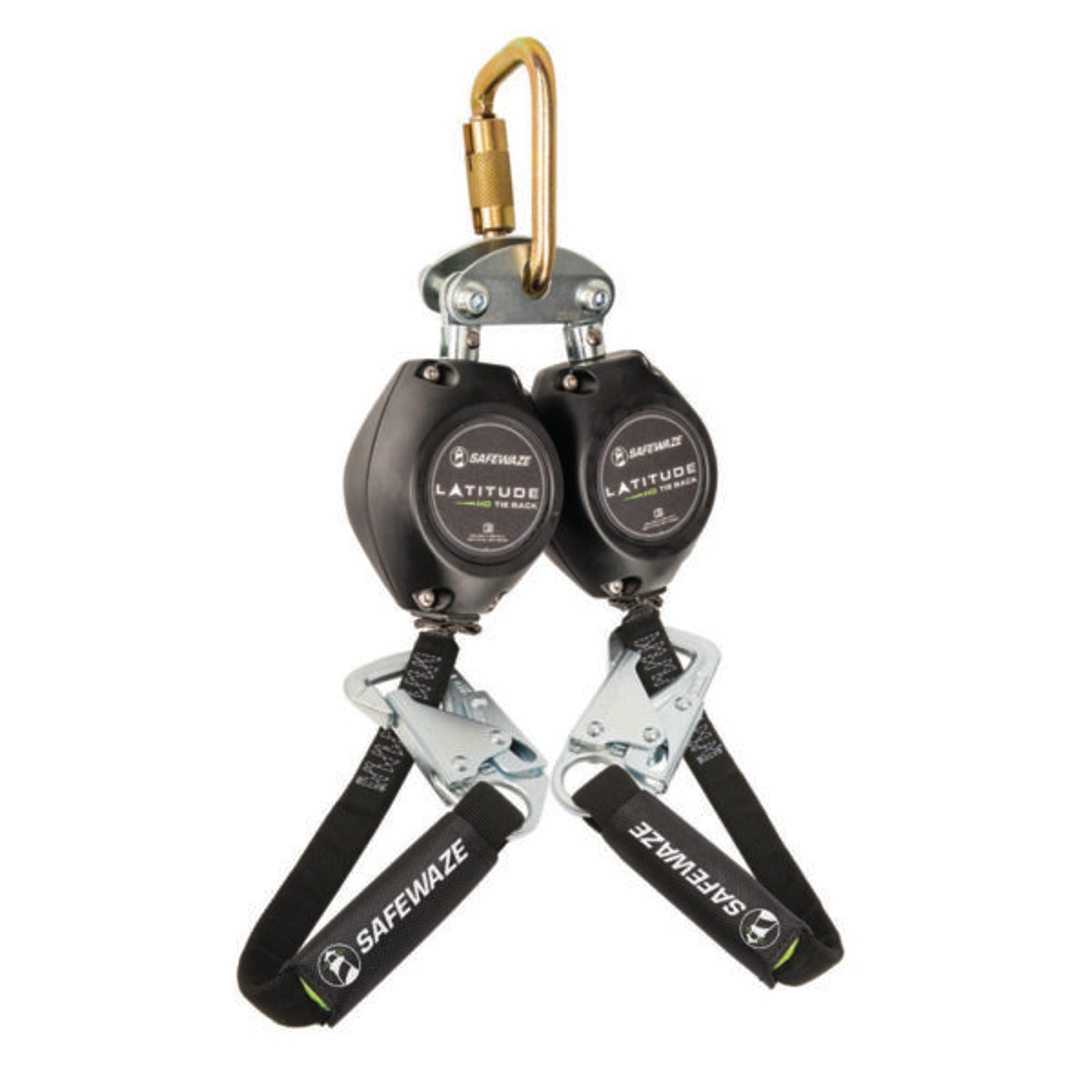 Safewaze Latitude HD 7' Dual Web SRL: FS-EX313, Carabiner, 20" Tie-back, Tie-Back Snap Hooks - FS-FSP14075-W-TBH