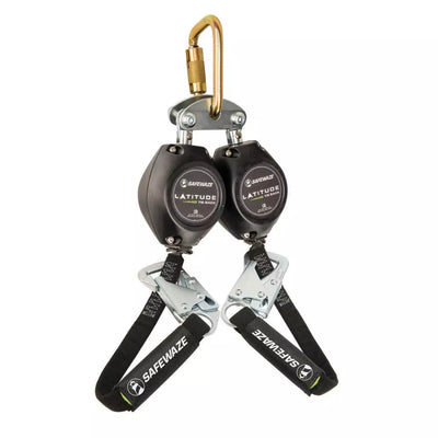 Safewaze Latitude HD 7' Dual Web SRL: FS-EX313, Carabiner, 20" Tie-back, Tie-Back Snap Hooks - FS-FSP14075-W-TBH
