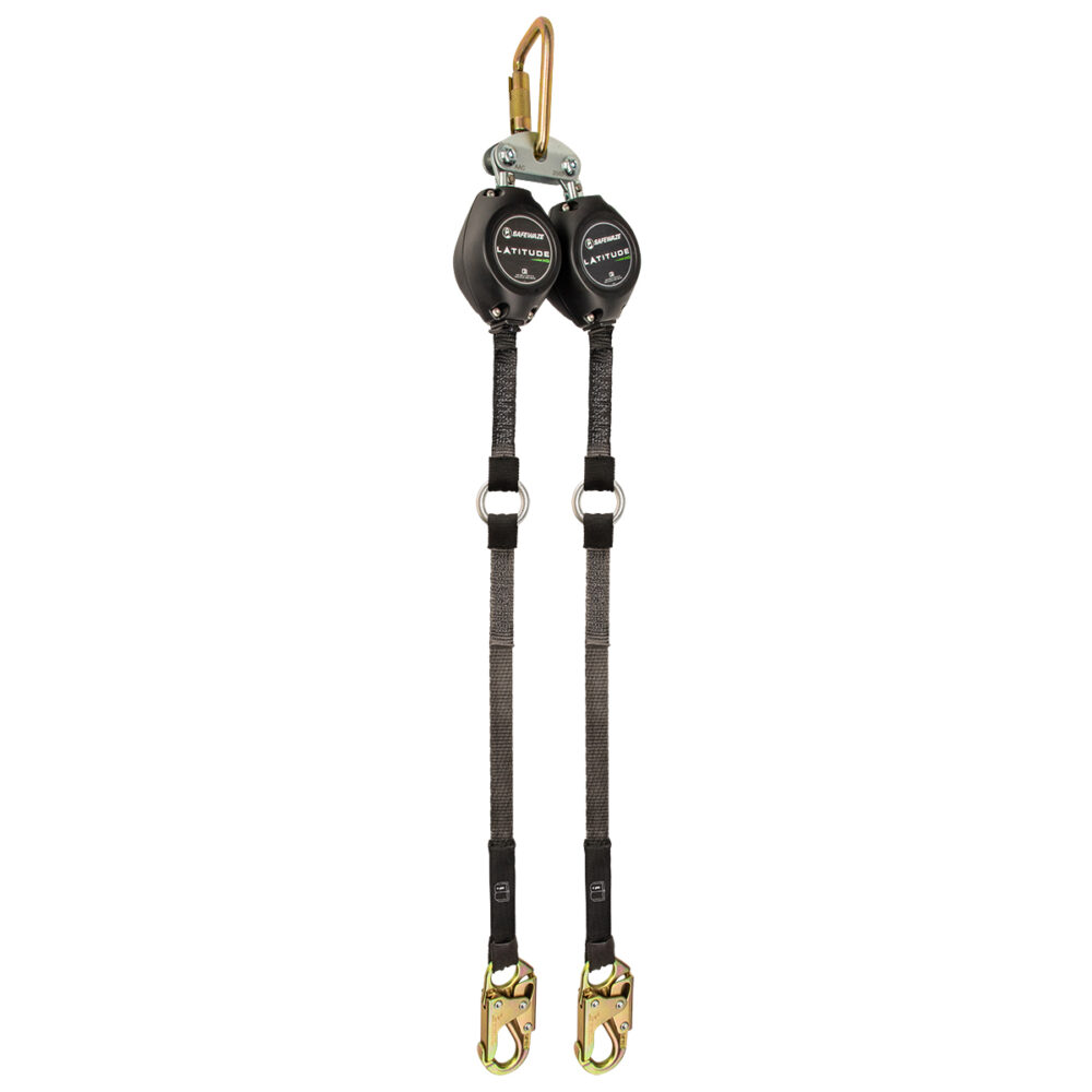 Safewaze Latitude HD 9' Dual Web SRL: FS-EX313, Carabiner, Snap Hooks - FS-FSP1409-W-DL