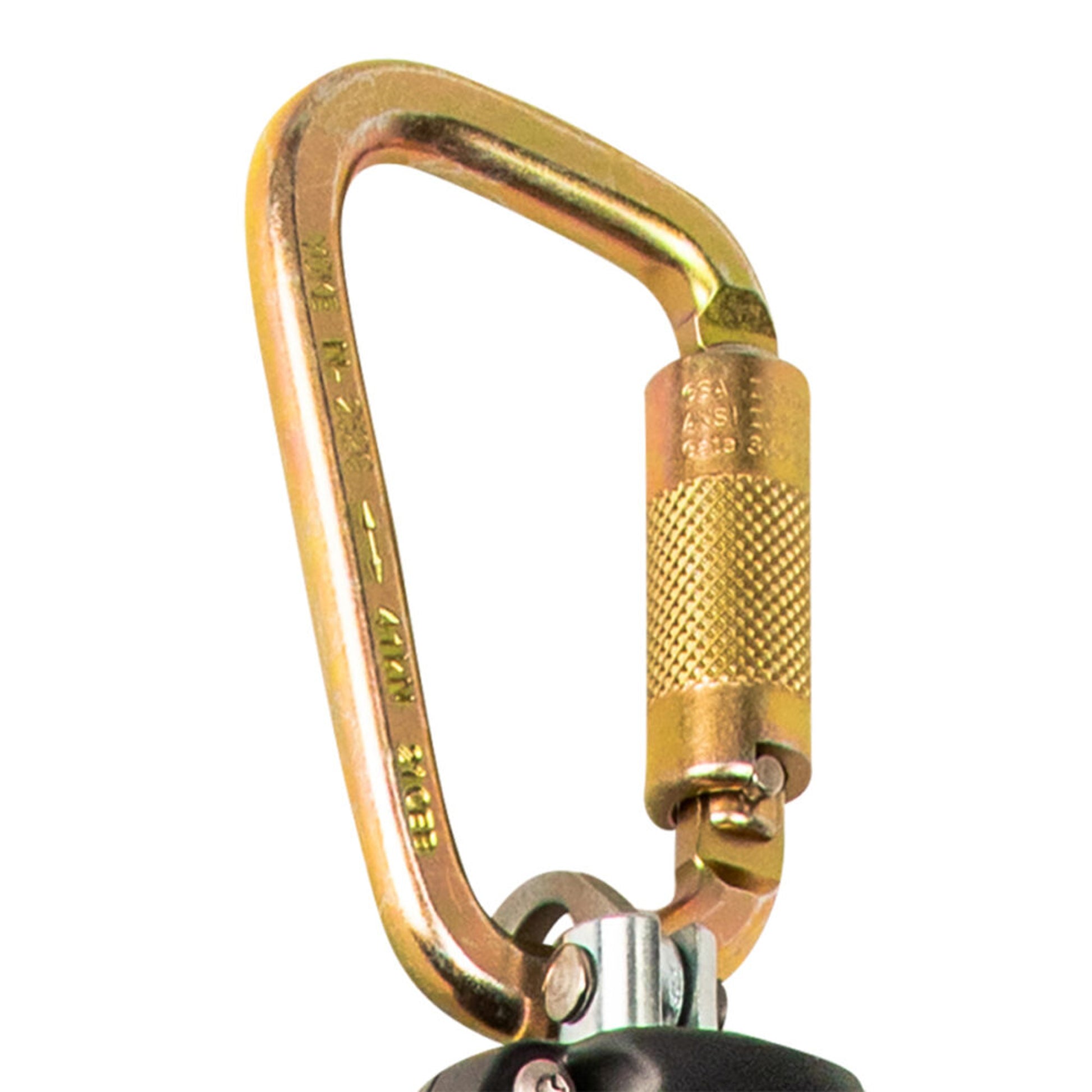 Safewaze Latitude HD 9' Single Web SRL: Carabiner, Rebar Hook - FS-FSP1409-W-RBH