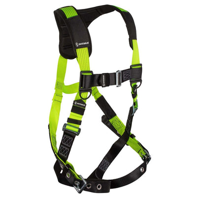 Safewaze Reflective Harness: 1D, MB Chest, TB Legs - FS-HIVIS185