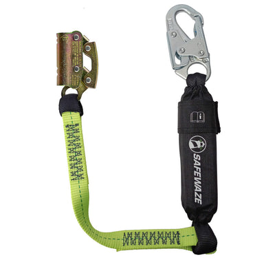 Safewaze Manual Rope Grab Assembly, 3' Energy Absorbing Lanyard (Non-Removable)	 - FS00SP/FS1117-3