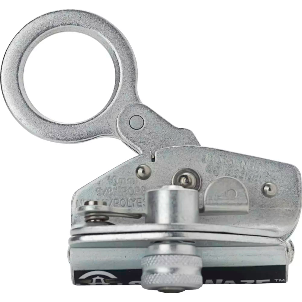 Safewaze 5/8" Non-Trailing Zinc-Plated Steel Rope Grab - FS1118-DC