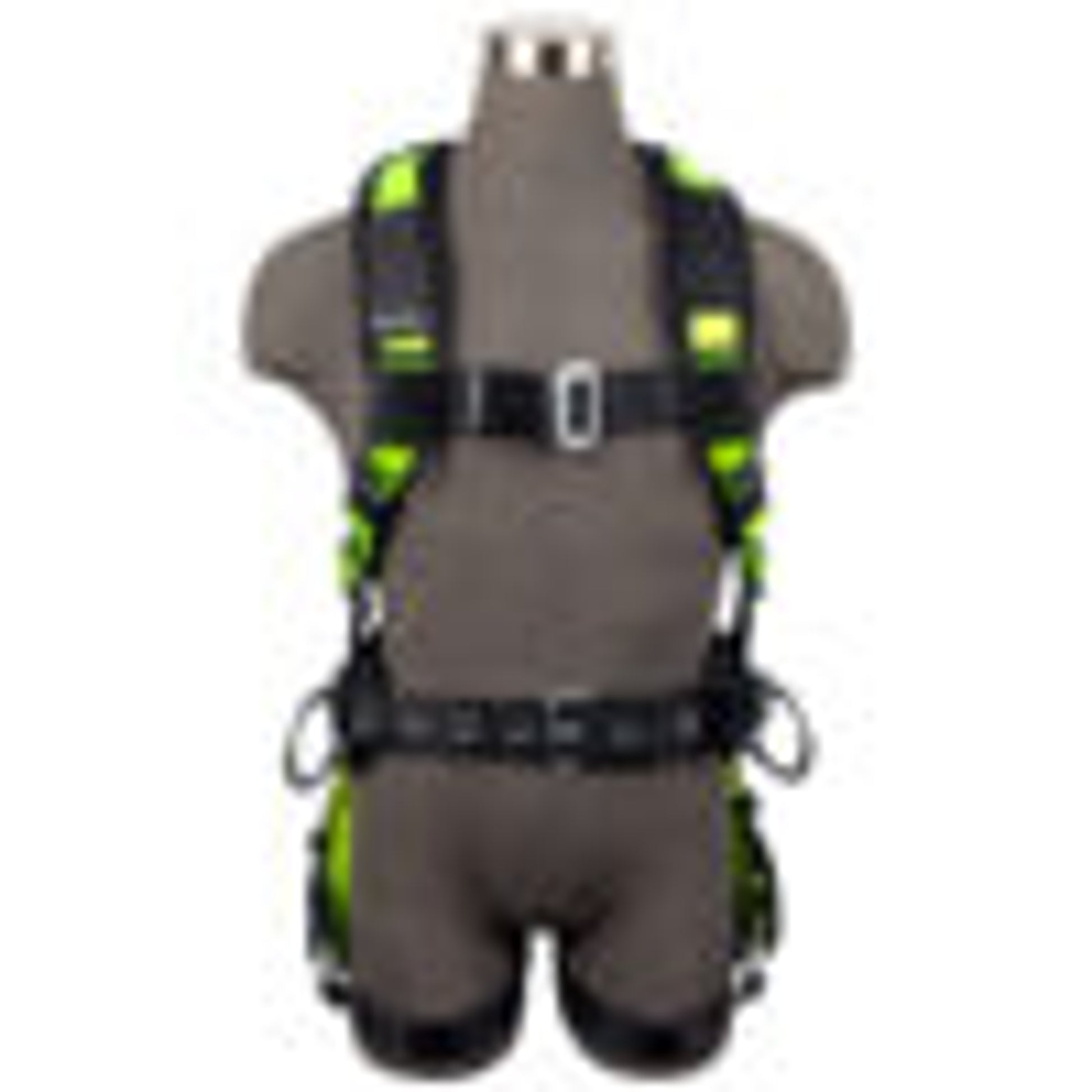 Safewaze PRO Construction Harness: 3D, MB Chest, TB Legs, Free Floating Waist Pad - FS160
