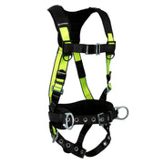 Safewaze PRO Construction Harness: 3D, MB Chest, TB Legs, Free Floating Waist Pad (XS) - FS160-XS