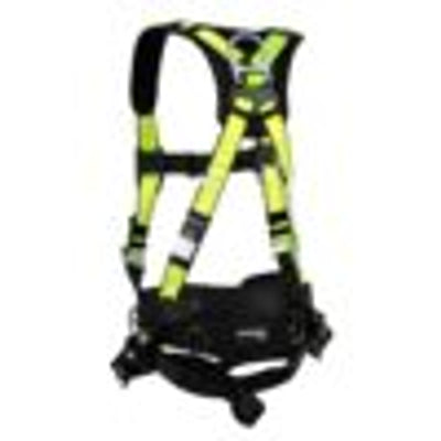 Safewaze PRO Construction Harness: 3D, MB Chest, TB Legs, Free Floating Waist Pad - FS160