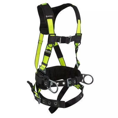 Safewaze PRO Construction Harness: 3D, MB Chest, TB Legs, Fixed Waist Pad - FS170