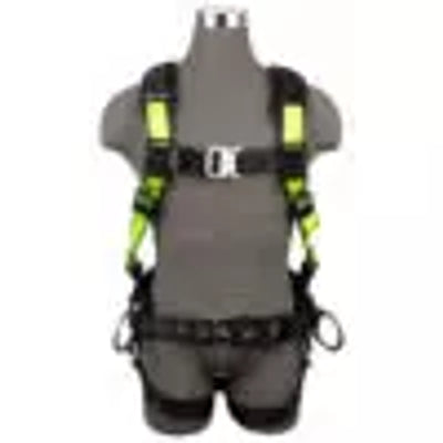 Safewaze PRO Construction Harness: 3D, QC Chest, TB Legs, Fixed Waist Pad - FS170-QC