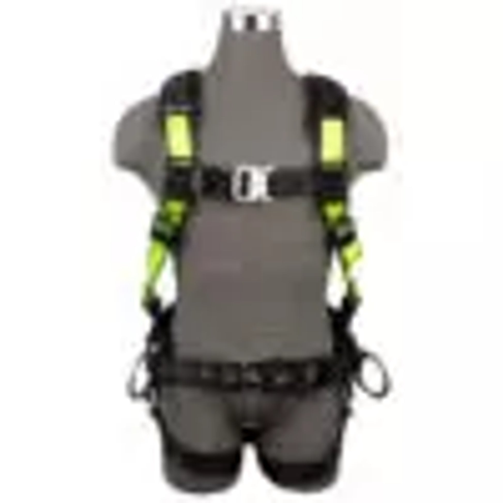 Safewaze PRO Construction Harness: 3D, QC Chest, TB Legs, Fixed Waist Pad - FS170-QC