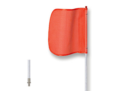 Warning Whip - General Purpose - 3' - Non-Lighted - 12" Orange Flag - Plain - Quick Disconnect - FS3-QD-O