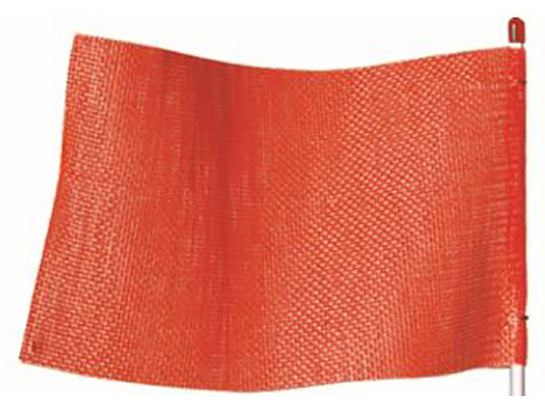 Warning Whip Replacement Flag - 11.5" X 7.25" - Plain - Nylon Mesh For Light Duty Whips - Orange - FS3007