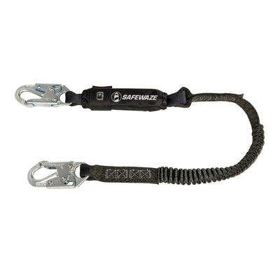 Safewaze PRO 6' Stretch Energy Absorbing Lanyard: Snap Hooks - FS570