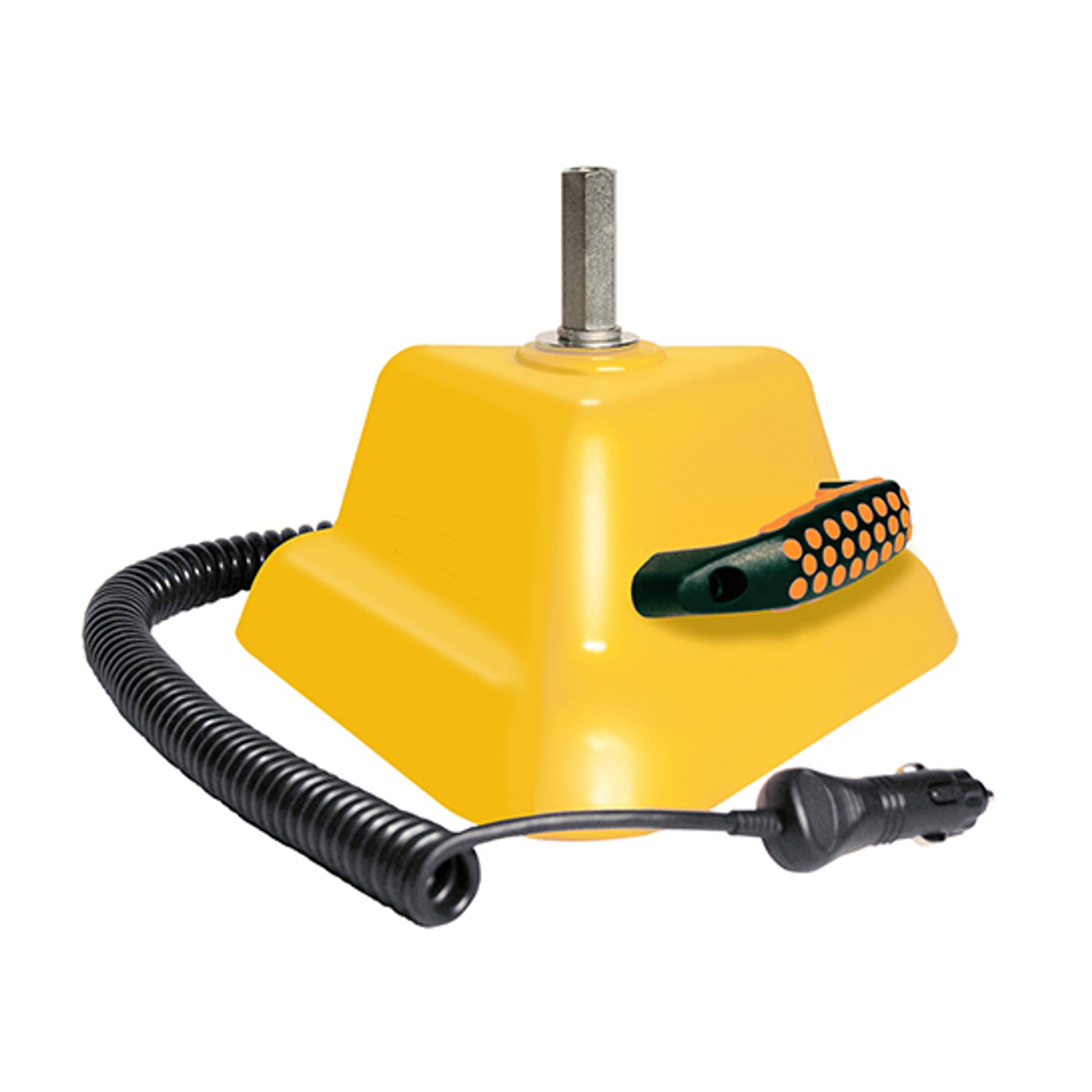 Warning Whip Magnetic Mounting Base For Lighted 3'-5' Gen Purpose Whips - Yellow Case W/ Handle - FS7009PC