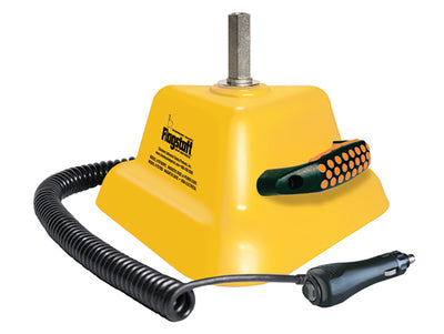 Warning Whip Magnetic Mounting Base For Lighted 3'-5' Gp Whips - Yellow Case W/ Handle - Power Switch - FS7009PCS