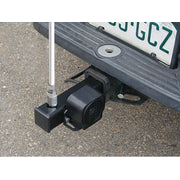 Warning Whip Hitch Mount For Lighted Whips - Quick Disconnect Base - 24" Cord W/ 7-Way Plug - Backup Alarm - FS7015PC-BU-QD