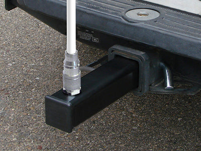 Warning Whip Hitch Mount For Lighted Whips - Quick Disconnect Base - 24" Power Cord W/ 7-Way Plug - FS7015PC-QD