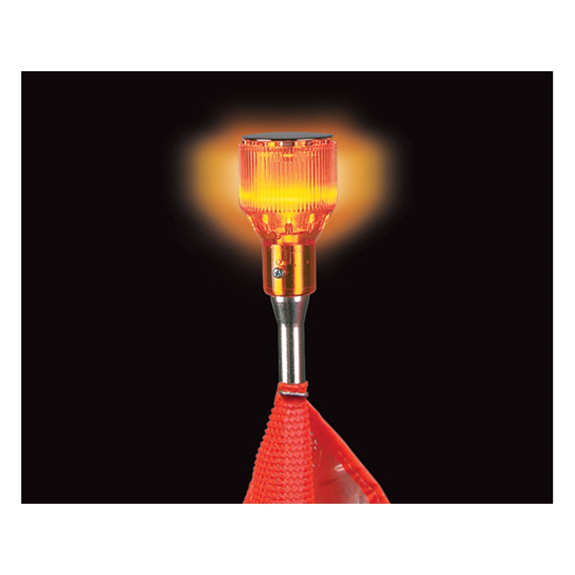 Warning Whip Traditional Lens Kit For Lighted Gen Purpose Whip - Amber Lens - 12 Volt Lamp - Chrome Cap - FS7020KIT-A
