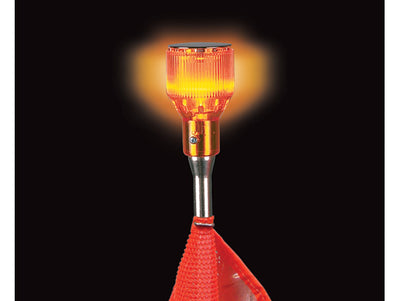 Warning Whip Traditional Lens Kit For Lighted Gen Purpose Whip - Amber Lens - 12 Volt Lamp - Chrome Cap - FS7020KIT-A