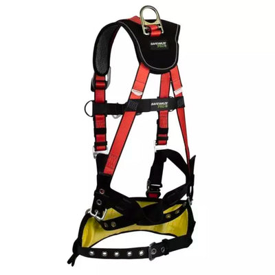 Safewaze Oil & Gas Harness: 1D, Derrick Belt, QC Chest, FD, TB Legs - FS77635-OD