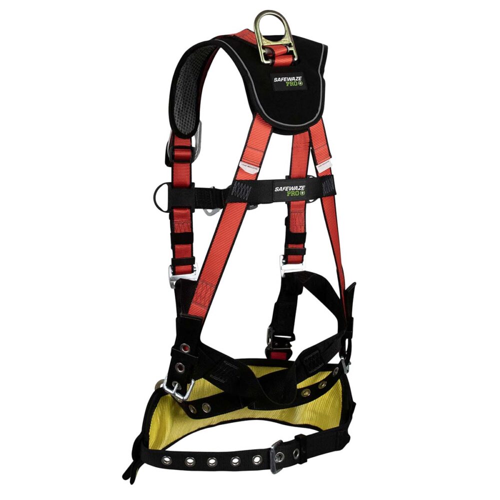 Safewaze Oil & Gas Harness: 1D, Derrick Belt, QC Chest, FD, TB Legs (S/M) - FS77635-OD-S/M