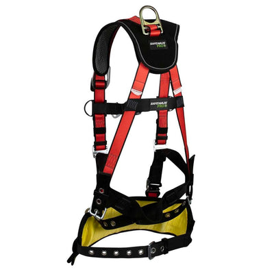 Safewaze Oil & Gas Harness: 1D, Derrick Belt, QC Chest, FD, TB Legs - FS77635-OD